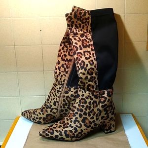 Glaze Boots Size 10 animal leopard print NWNT